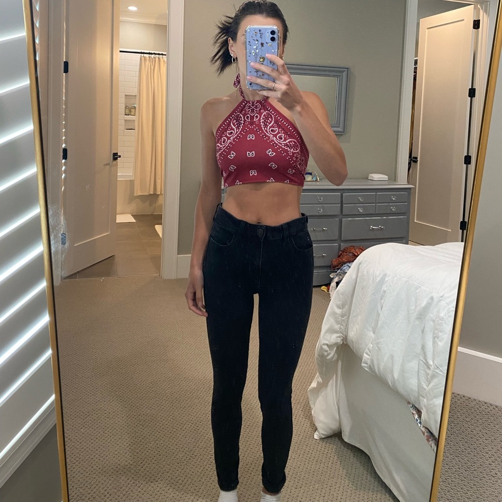 Bandana Halter Crop Top